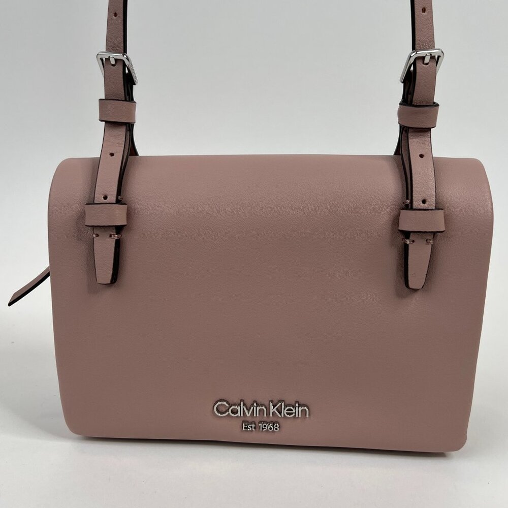 Calvin Klein Penny Triple Compartment Crossbody, Rosewood